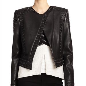 BCBG Alec leather jacket